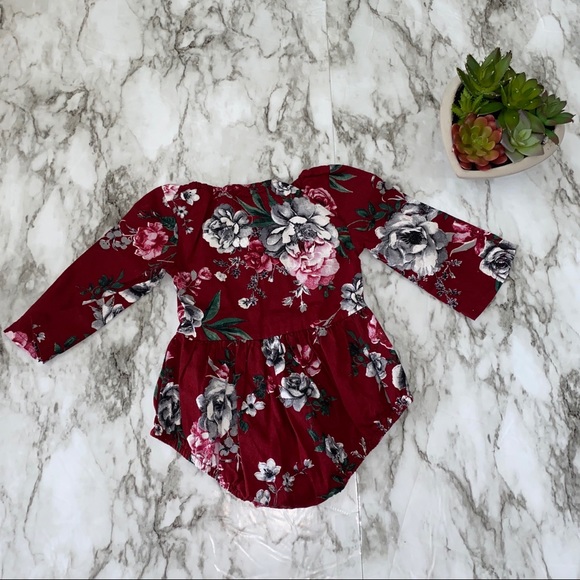Sayoo 70 Maroon long sleeve onsie romper - Picture 2 of 5